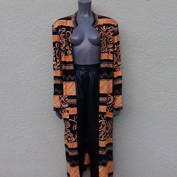 ESSENCE by MAIL (USA) LADIES VINTAGE AFRICAN INSPIRED KIMOTO ROBE ( NO CLOSURE) - Picture 5 of 17